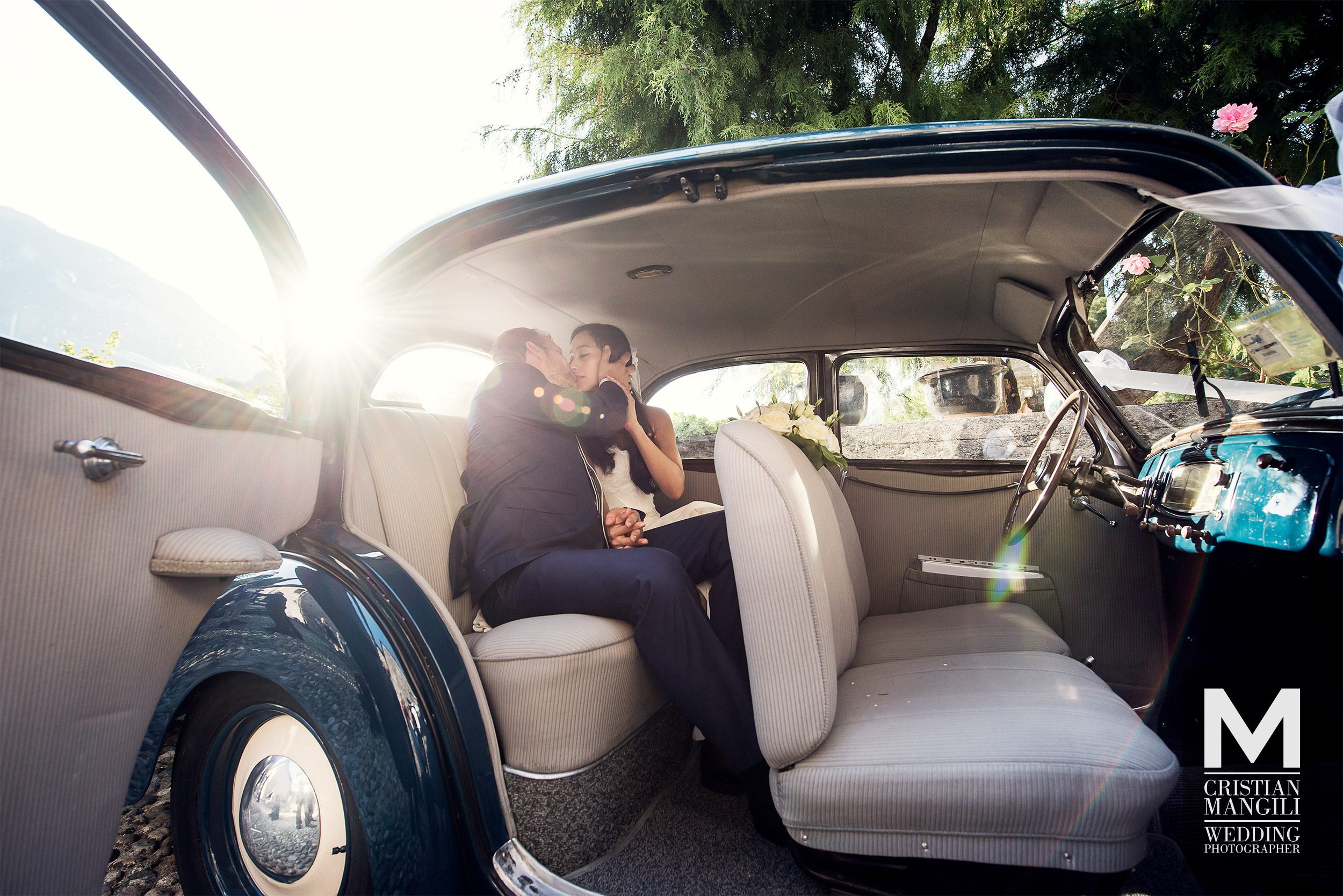 033 wedding photographer lake como italy just married car 2 033 wedding photographer lake como italy just married car 2