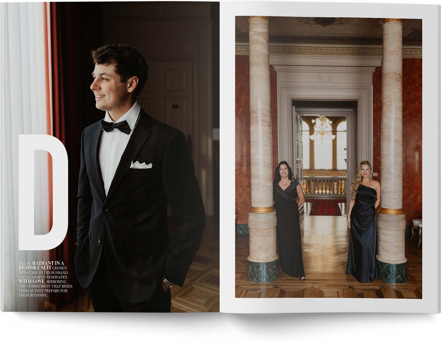 luxury wedding album magazine style london and dylan 17