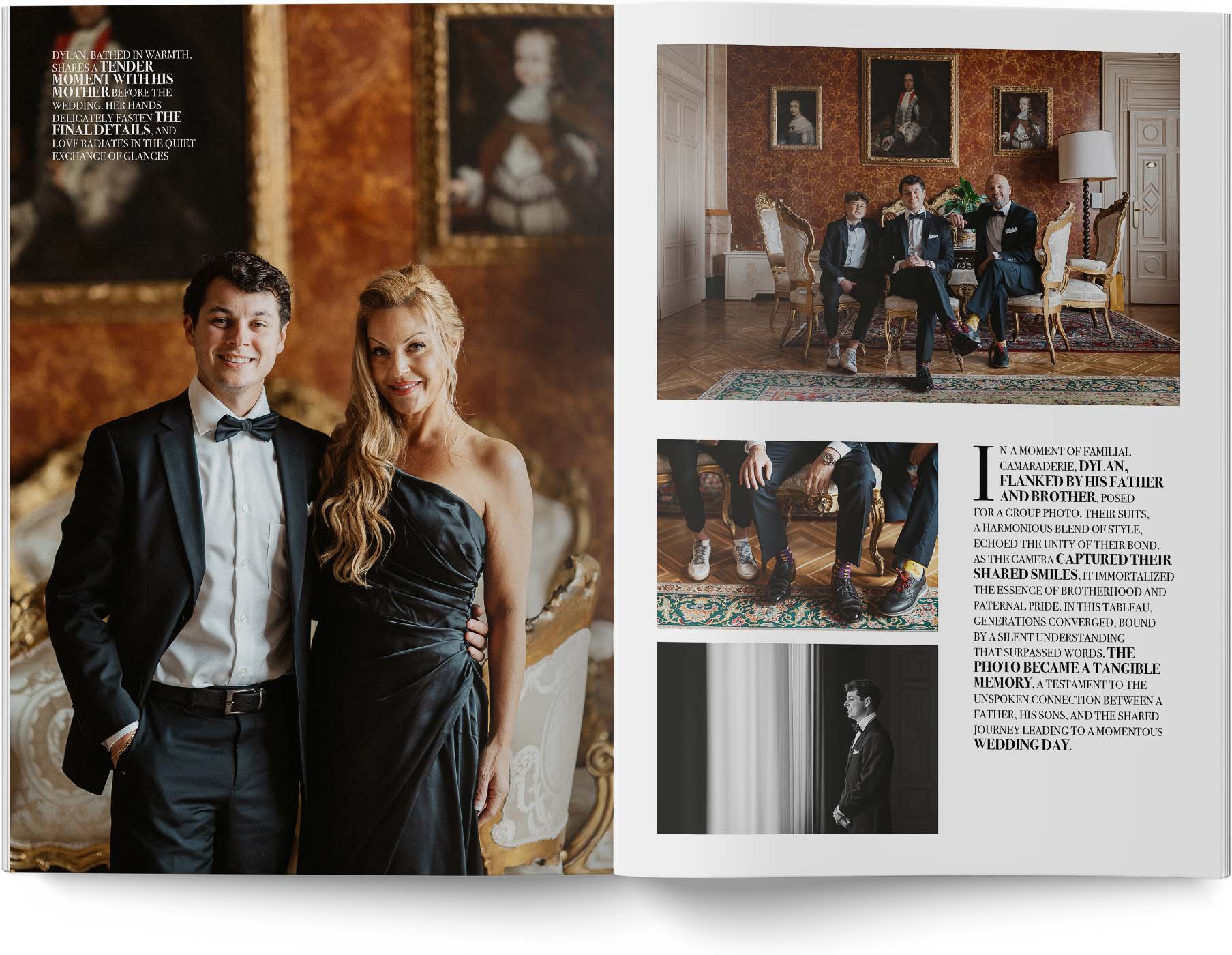 luxury wedding album magazine style london and dylan 18