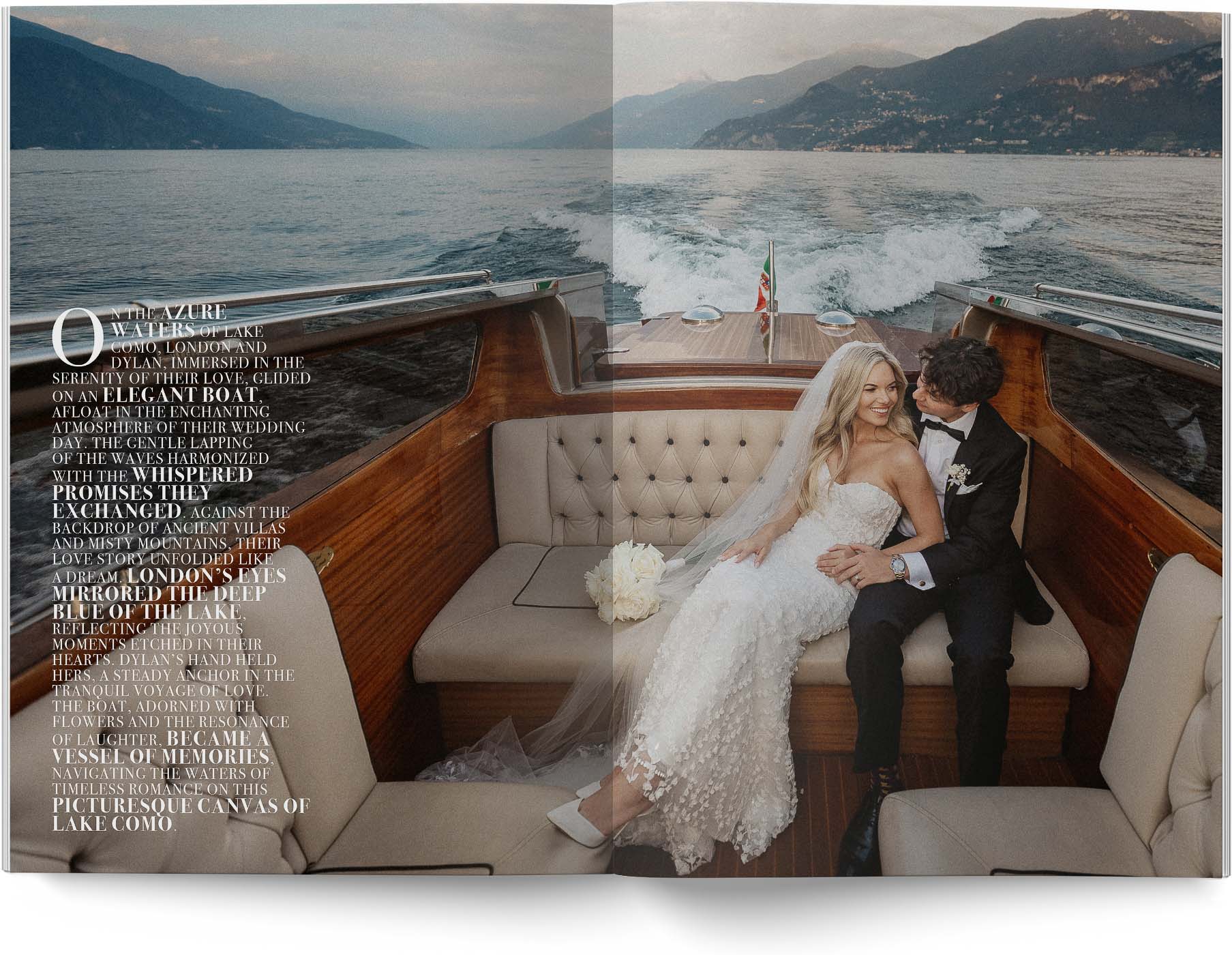 luxury wedding album magazine style london and dylan 29