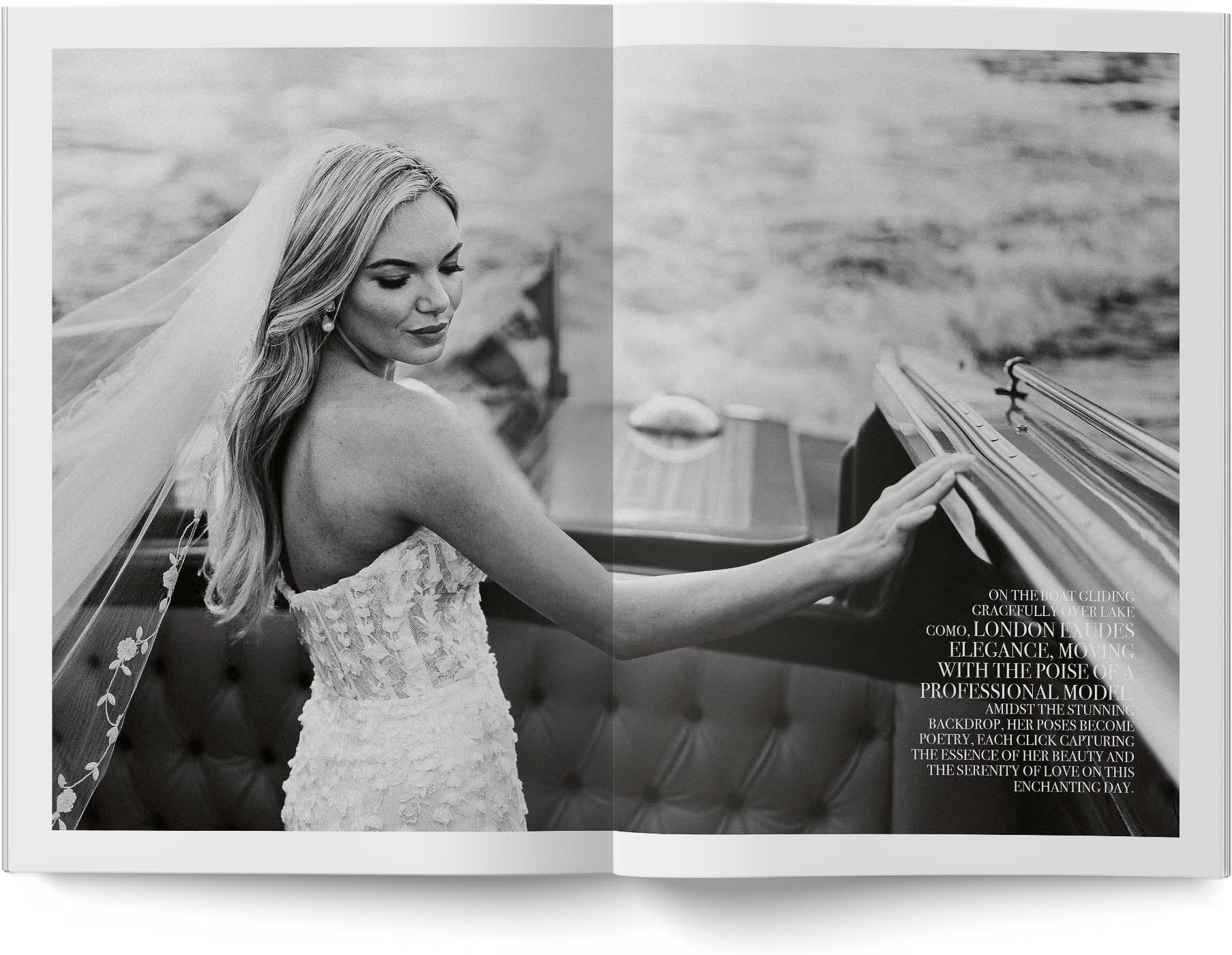 luxury wedding album magazine style london and dylan 30