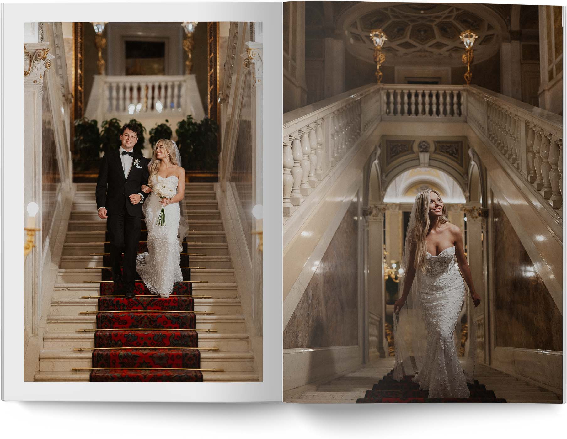 luxury wedding album magazine style london and dylan 39
