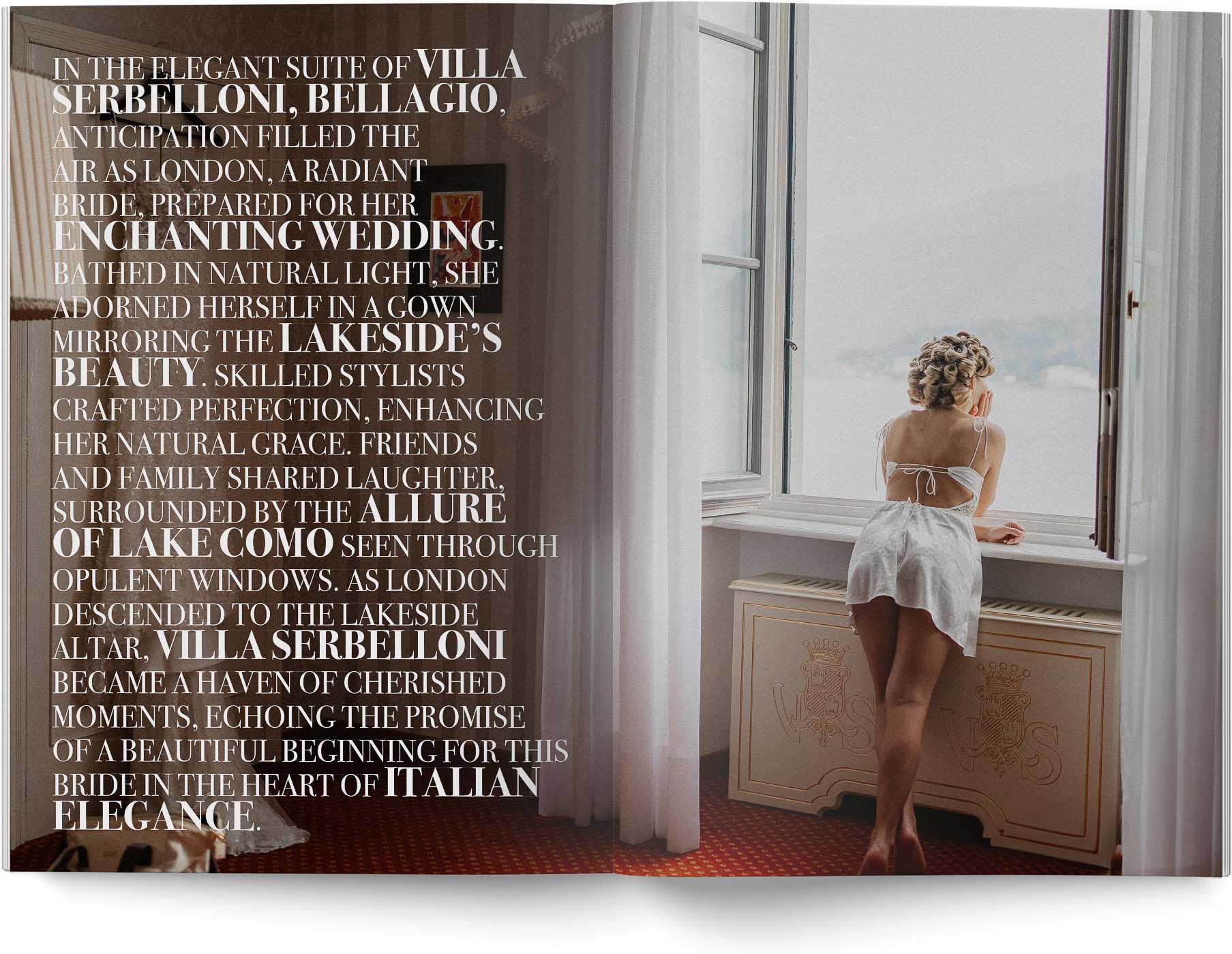 luxury wedding album magazine style london and dylan 9